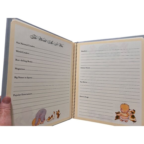 Hallmark Baby's First Three Years Vintage Keepsake Memory Book Blue Baby Boy New - Picture 9 of 10